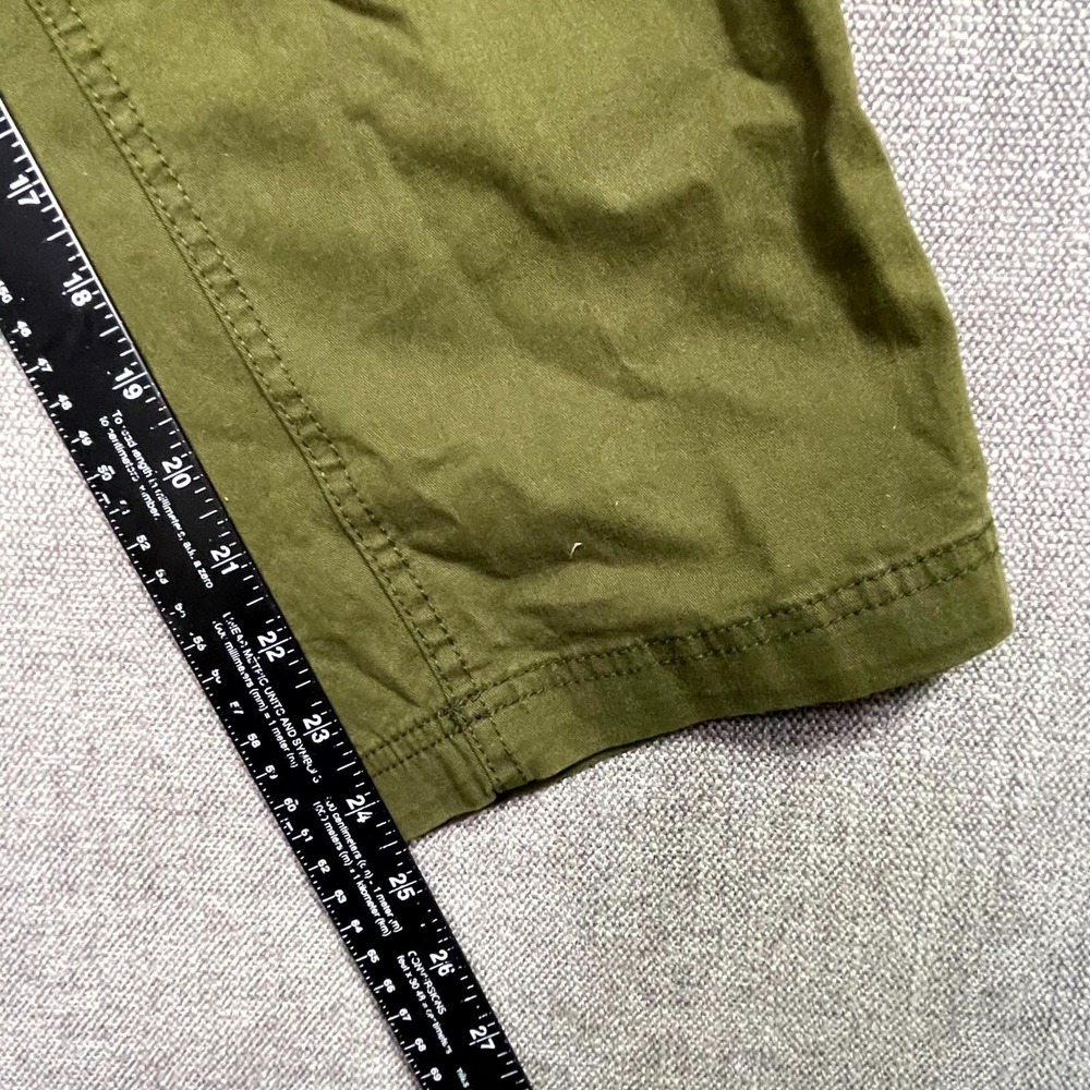 Old Navy OGC Chino Pants Womens Medium Olive Green High Waisted Tapered Straight - Picture 7 of 12